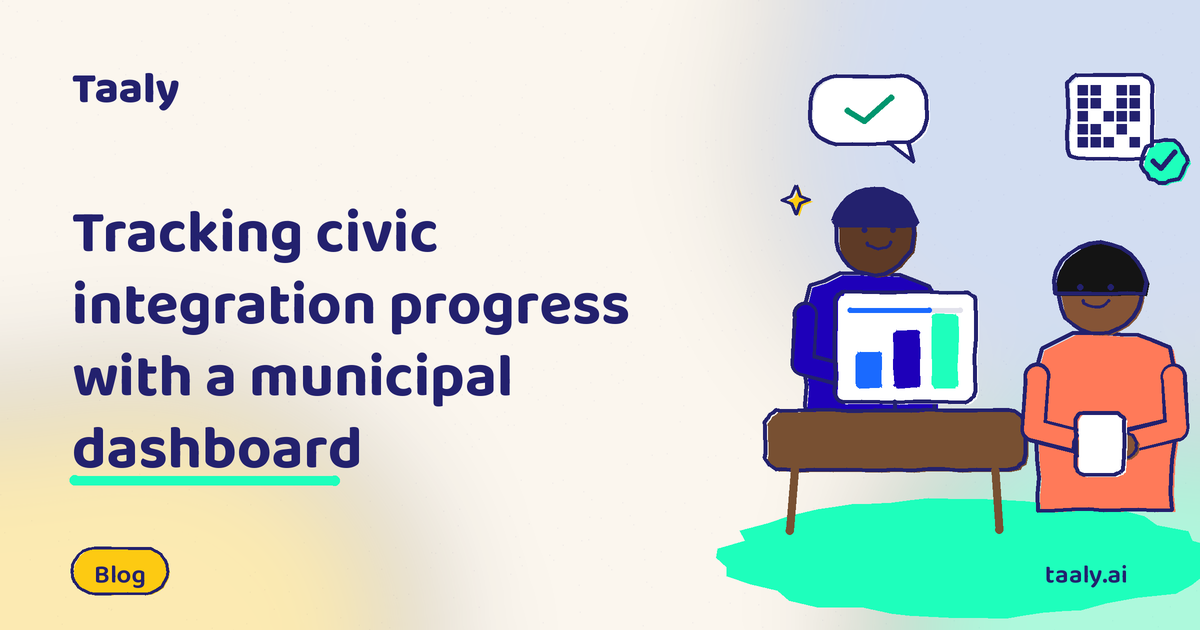 Tracking civic integration progress with a municipal dashboard