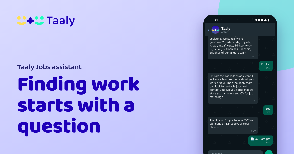 Finding work starts with a question: why Taaly is on WhatsApp