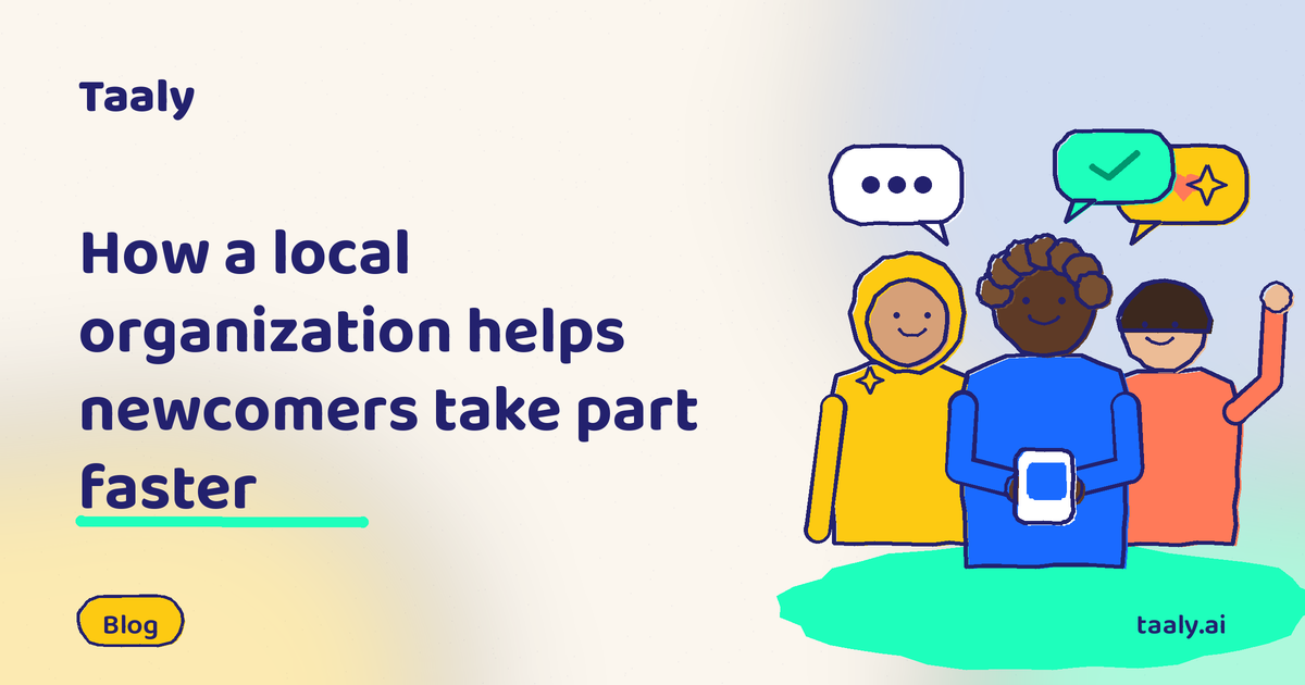 How a local organization helps newcomers take part faster