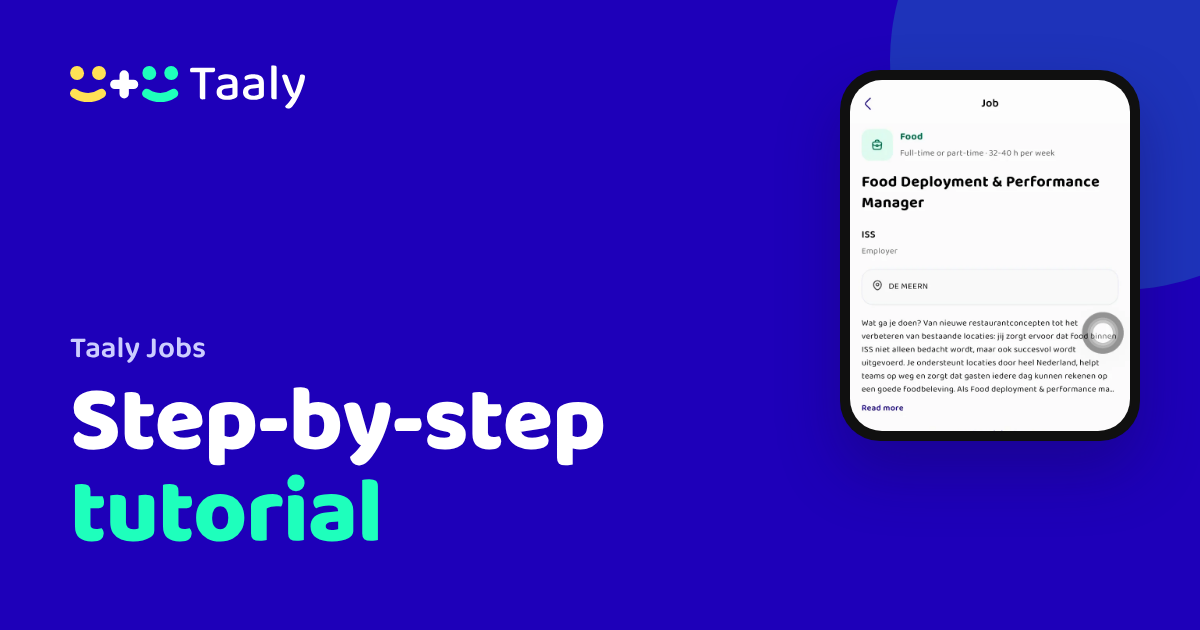 How to use Jobs in the Taaly app, step by step